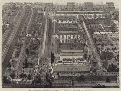 Exposición Internacional de Pesca, Vista General de los Edificios de la Exposición en South Kensington de Thomas Sulman